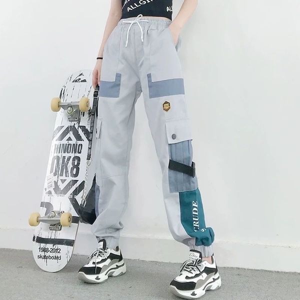 new cargo 2021 autumn jogger pant loose female fashion sweat high street pants pocket a9ah, Black;white
new cargo 2021 autumn jogger pant loose female fashion sweat high street pants pocket a9ah, Black;white