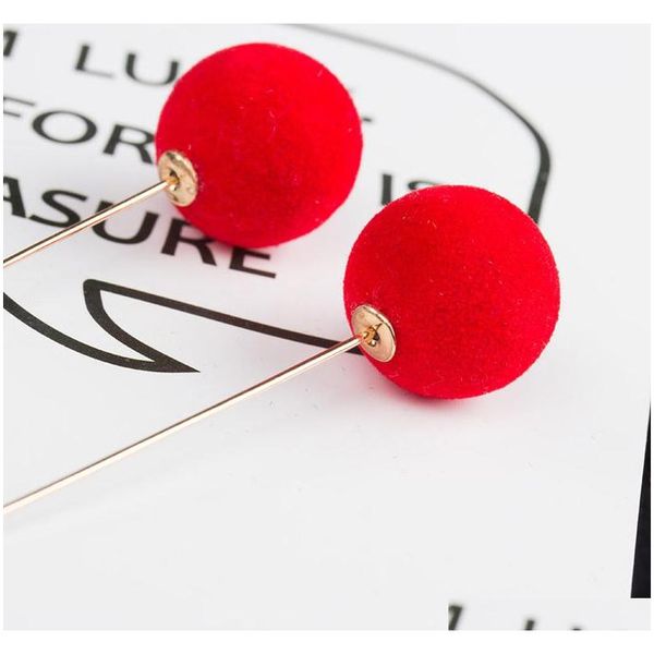 fashion long drop earrings plush ball dangle earrings women jewelry charm gifts handmade sqctus dh_seller2010, Silver
fashion long drop earrings plush ball dangle earrings women jewelry charm gifts handmade sqctus dh_seller2010, Silver