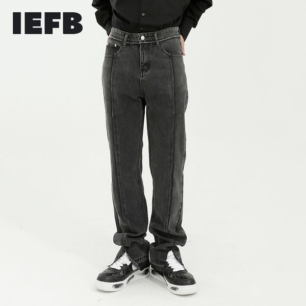 iefb 2021 spring new black jeans for men korean streetwear fashion denim pants slit jeans for male vintage loose straight 9y5056 q0105, Black;white
iefb 2021 spring new black jeans for men korean streetwear fashion denim pants slit jeans for male vintage loose straight 9y5056 q0105, Black;white