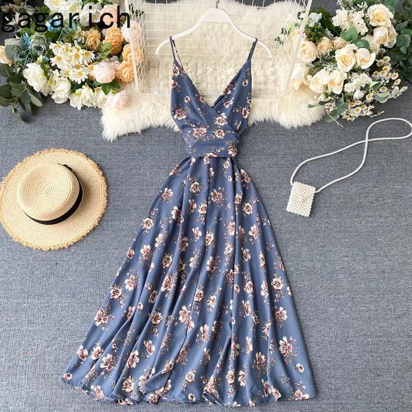 gagarich women dress summer bohomian style spaghetti strap flower print midi ladies dresses v-neck vestidos verano1, Black;gray
gagarich women dress summer bohomian style spaghetti strap flower print midi ladies dresses v-neck vestidos verano1, Black;gray
