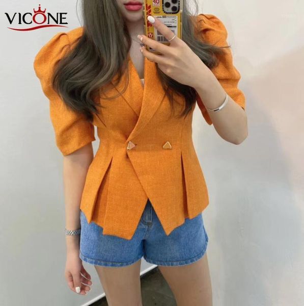 women's jackets vicone spring temperament hubble-bubble sleeve fold two grain of buckle waist breathable jacket1, Black;brown
women's jackets vicone spring temperament hubble-bubble sleeve fold two grain of buckle waist breathable jacket1, Black;brown