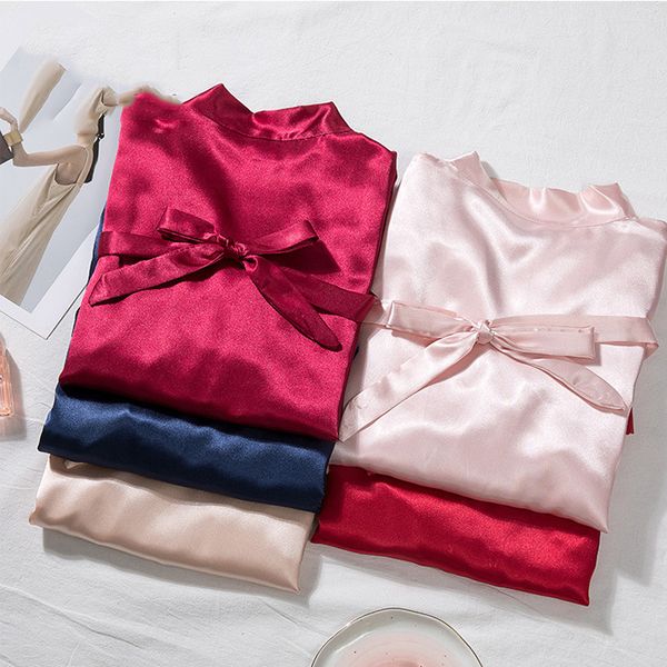 bride bridesmaid wedding robe casual solid nightgown homewear women short sleepwear bathrobe gown summer new nightwear, Black;red
bride bridesmaid wedding robe casual solid nightgown homewear women short sleepwear bathrobe gown summer new nightwear, Black;red