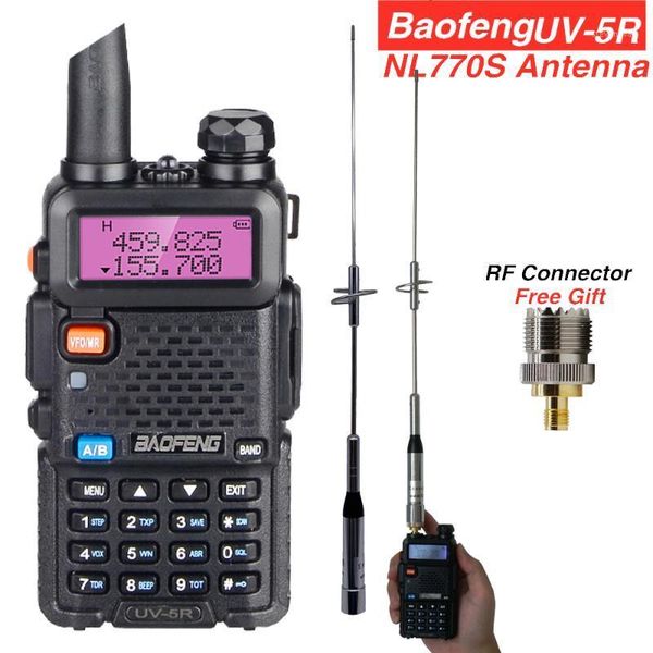 baofeng uv-5r walkie talkie+nl770s antenna for mobile car radios hunting station max 150w uv5r uhf vhf transceiver cb ham radio1
baofeng uv-5r walkie talkie+nl770s antenna for mobile car radios hunting station max 150w uv5r uhf vhf transceiver cb ham radio1