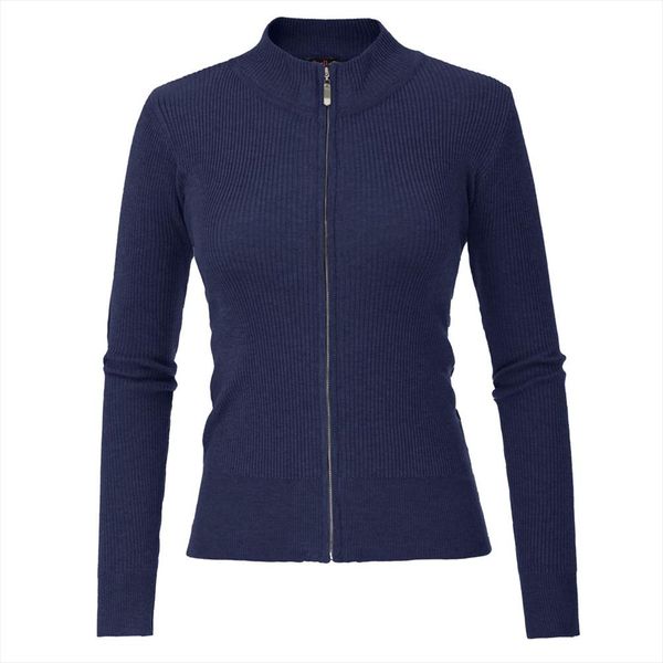 leisure women knitwear spring fall long sleeve stand collar zip up cardigan jacket solid color slim knitting coat, White;black
leisure women knitwear spring fall long sleeve stand collar zip up cardigan jacket solid color slim knitting coat, White;black