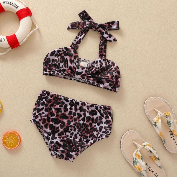toddler girls leopard printing swimsuit, baby sleeveless halter bodysuit summer two-pieces swimming wear, White
toddler girls leopard printing swimsuit, baby sleeveless halter bodysuit summer two-pieces swimming wear, White