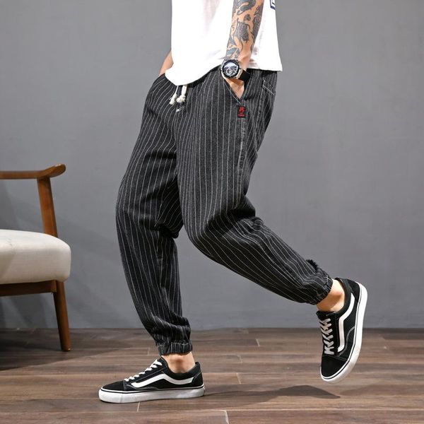 men's pants korean clothing plaid men sweatpants ulzzang hip hop joggers streetwear trousers fashions casual, Black
men's pants korean clothing plaid men sweatpants ulzzang hip hop joggers streetwear trousers fashions casual, Black