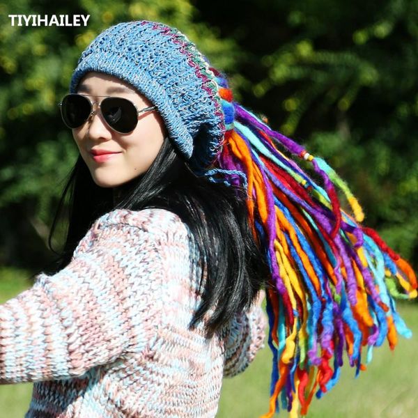beanie/skull caps tiyihailey 2021 fashion hand made wool winter warm hats women colorful skullies with braid high quality, Blue;gray
beanie/skull caps tiyihailey 2021 fashion hand made wool winter warm hats women colorful skullies with braid high quality, Blue;gray