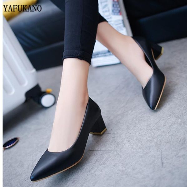square heel high heels fashion women pumps pointed toe work shoes wild comfortable spring footwear woman shoes 5 cm, Black
square heel high heels fashion women pumps pointed toe work shoes wild comfortable spring footwear woman shoes 5 cm, Black
