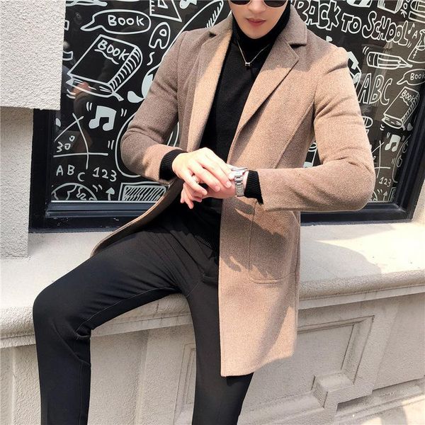 morality in a long coat of new fund of 2020 autumn winters is recreational dust coat men wool woolen cloth, Black
morality in a long coat of new fund of 2020 autumn winters is recreational dust coat men wool woolen cloth, Black