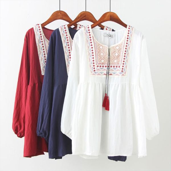 3xl 4xl 5xl plus size women v neck long sleeve solid vintage embroidery blusas folklore loose blouses shirts tee summer, White
3xl 4xl 5xl plus size women v neck long sleeve solid vintage embroidery blusas folklore loose blouses shirts tee summer, White