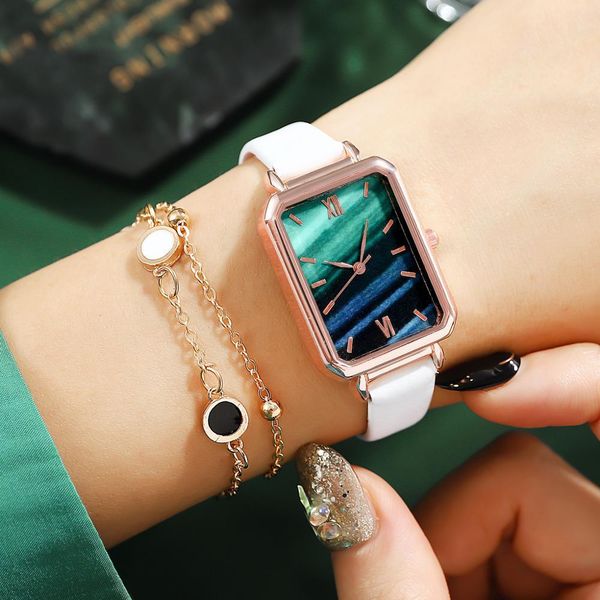watch women luxury rectangle dial dress bracelet watches set ladies leather band quartz wristwatch female clock zegarek damski, Slivery;brown
watch women luxury rectangle dial dress bracelet watches set ladies leather band quartz wristwatch female clock zegarek damski, Slivery;brown