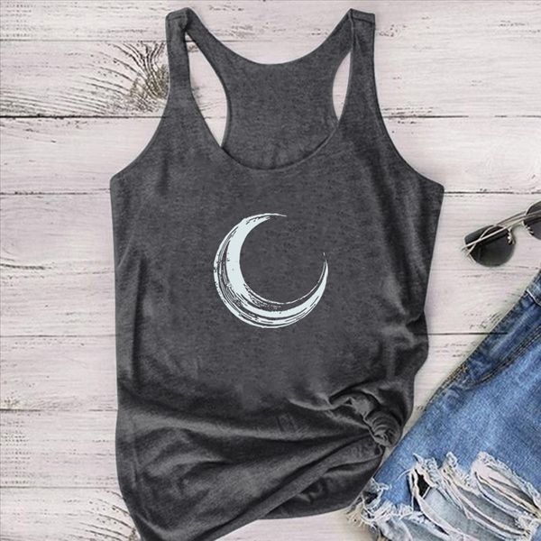 moon printed tank women sleeveless tank women summer loose o neck vest femme casual plus size camiseta tirantes mujer, White
moon printed tank women sleeveless tank women summer loose o neck vest femme casual plus size camiseta tirantes mujer, White