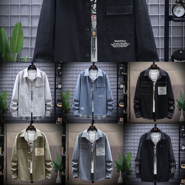 autumn new youth korean version handsome men's dress shirt shirtlong sleeve shirt trendy men's fashion lapel frock ockgw, Blue
autumn new youth korean version handsome men's dress shirt shirtlong sleeve shirt trendy men's fashion lapel frock ockgw, Blue