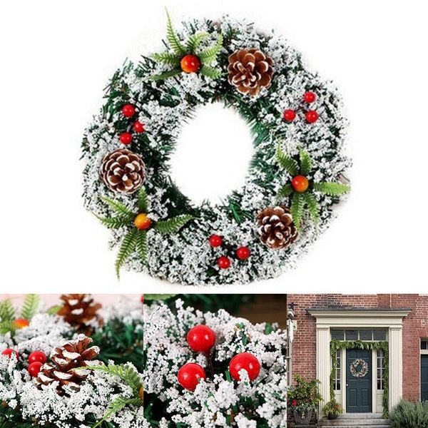 christmas wreath hanging decor for xmas party door wall garland ornament flower circle mdj998
christmas wreath hanging decor for xmas party door wall garland ornament flower circle mdj998