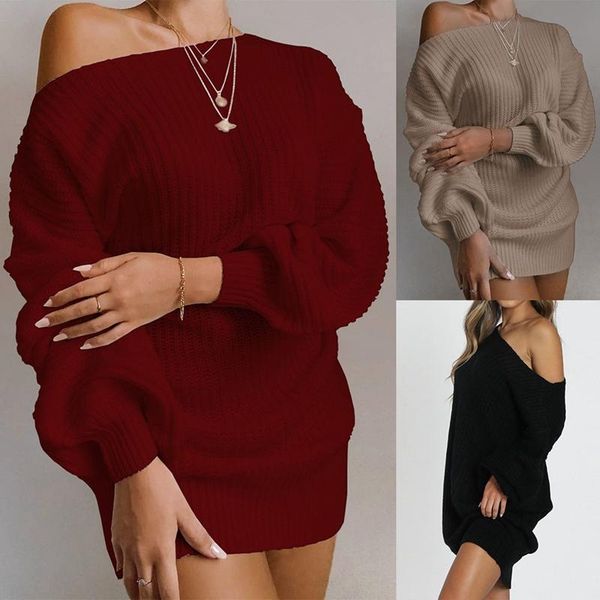 women shirts autumn and winter casual off-shoulder lantern sleeve knitted sweater dress maxi dresses for women dresses, Black;gray
women shirts autumn and winter casual off-shoulder lantern sleeve knitted sweater dress maxi dresses for women dresses, Black;gray