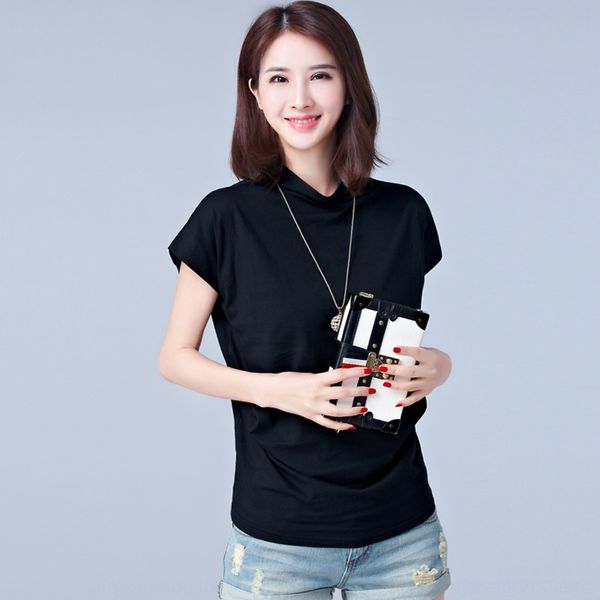 wdvlj summer high t-shirt bottoming women's coat t-shirt loose sleeve korean solid color versatile half sleeve short large collar women, White
wdvlj summer high t-shirt bottoming women's coat t-shirt loose sleeve korean solid color versatile half sleeve short large collar women, White