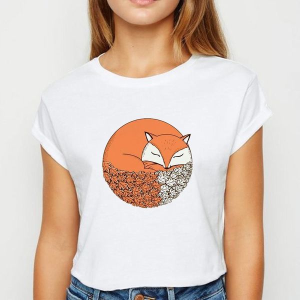 fashion scenery fox t shirt women loose spring summer ropa mujer tshirt cute and creative recreational o-collar t-shirts, White
fashion scenery fox t shirt women loose spring summer ropa mujer tshirt cute and creative recreational o-collar t-shirts, White