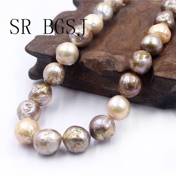 sr 12-14mm reborn edsion natural mixed gold color freshwater nearly round pearl loose beads strand 15" t200507, White
sr 12-14mm reborn edsion natural mixed gold color freshwater nearly round pearl loose beads strand 15" t200507, White