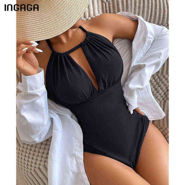 swimsuit ingaga halter one piece swimsuit woman cut out swimwear backless bodysuit ruched bathing suit solid beachwear female, White;black
swimsuit ingaga halter one piece swimsuit woman cut out swimwear backless bodysuit ruched bathing suit solid beachwear female, White;black