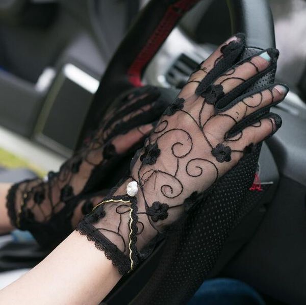five fingers gloves women' spring summer thin sunscreen touch screen lace driving female embroidery breathable riding r836, Blue;gray
five fingers gloves women' spring summer thin sunscreen touch screen lace driving female embroidery breathable riding r836, Blue;gray