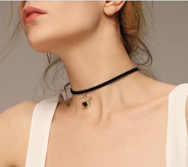 2020 new koreanthe new korean neck jewelry black choker star pendant for women with short collar chain and collar bone chain nl-002, Blue;red
2020 new koreanthe new korean neck jewelry black choker star pendant for women with short collar chain and collar bone chain nl-002, Blue;red