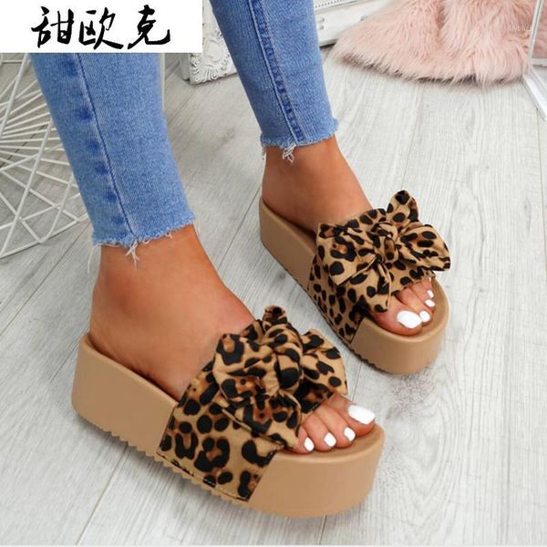 sandals bowknot women fashion leopard print lightweight casual platform with plus size1, Black
sandals bowknot women fashion leopard print lightweight casual platform with plus size1, Black