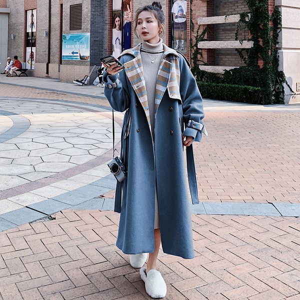 2021 new women's wool coat winter new plaid style loose thick lapel long sleeve double breasted jacket u5 xqwr, Black
2021 new women's wool coat winter new plaid style loose thick lapel long sleeve double breasted jacket u5 xqwr, Black