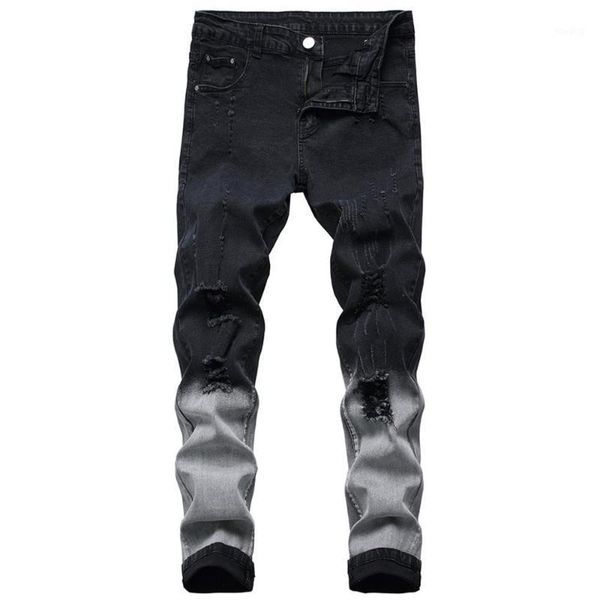 cloudstyle new men's jeans black slim stretch denim gradient casual male pants fashion long trousers jean homme fit for youth1, Blue
cloudstyle new men's jeans black slim stretch denim gradient casual male pants fashion long trousers jean homme fit for youth1, Blue