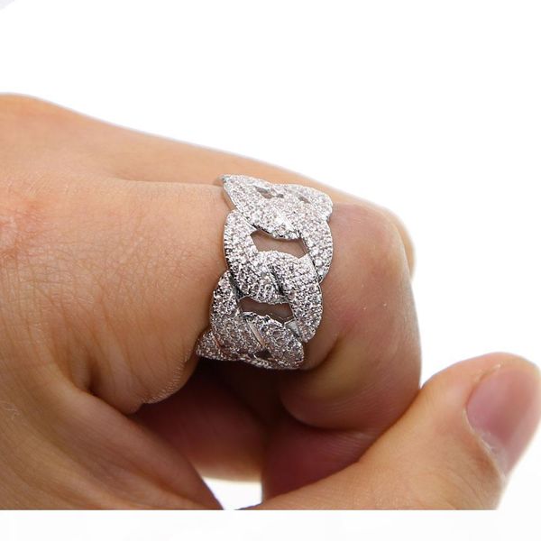 us size 9,10 new arrive design gold filled real micro pave bling cz cuban link chain design unique hip hop bling mens ring, Silver
us size 9,10 new arrive design gold filled real micro pave bling cz cuban link chain design unique hip hop bling mens ring, Silver