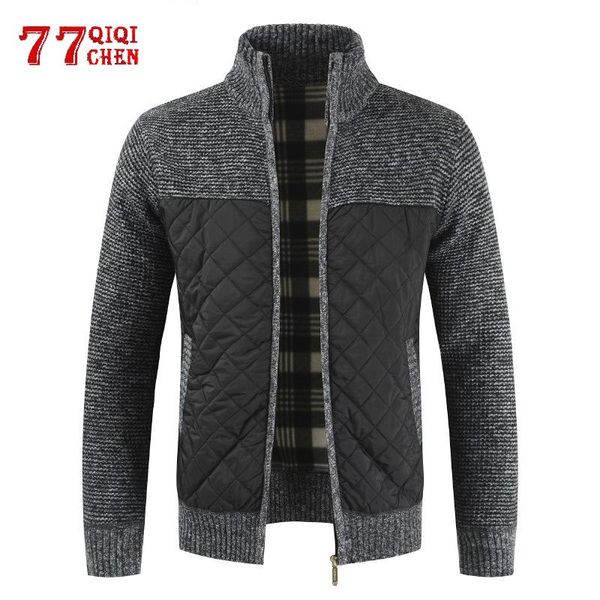 men's sweaters autumn winter warm knitted sweater jackets zipper cardigan splice coats male clothing casual knitwear, White;black
men's sweaters autumn winter warm knitted sweater jackets zipper cardigan splice coats male clothing casual knitwear, White;black