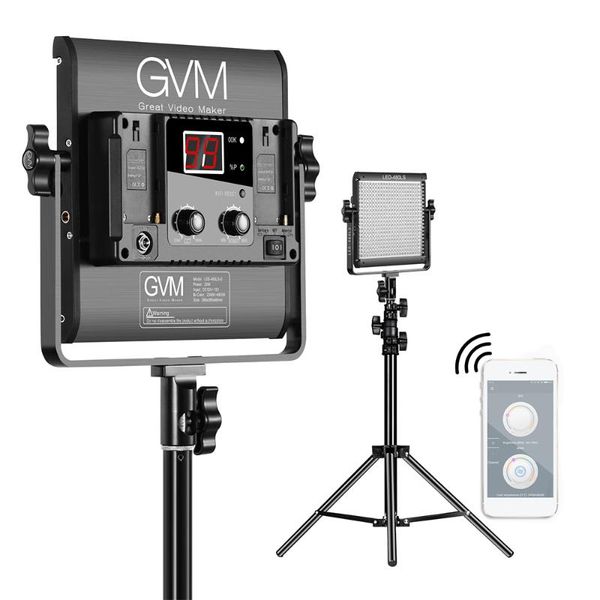 gvm led-480ls 2pcs 2300k-6800k bi-color led video panel light and 70inch stand lighting kit al alloy housing studio pgraphy
gvm led-480ls 2pcs 2300k-6800k bi-color led video panel light and 70inch stand lighting kit al alloy housing studio pgraphy