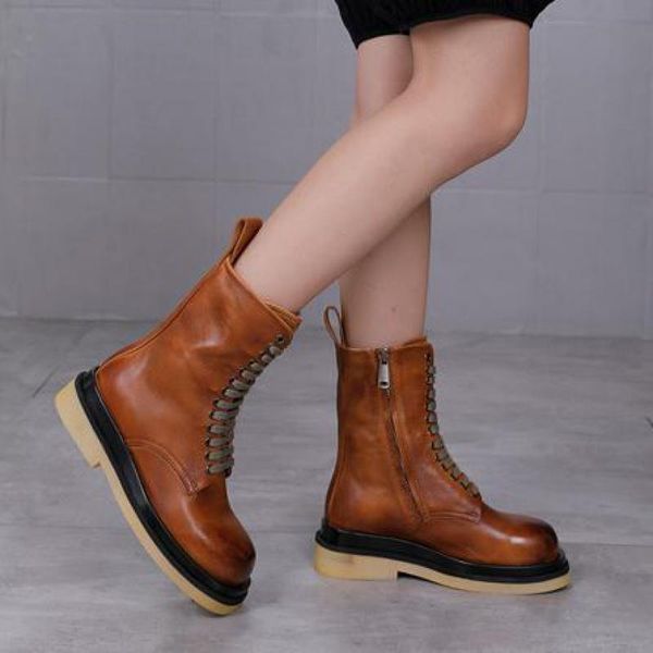 yourseason genuine leather round toe flat with ladies shoes new 2020 zipper handmade concise lace up women's platform boots, Black
yourseason genuine leather round toe flat with ladies shoes new 2020 zipper handmade concise lace up women's platform boots, Black