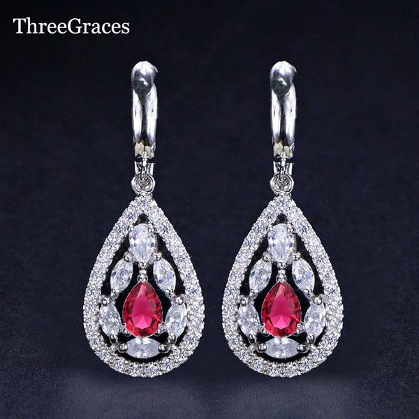hoop & huggie threegraces 6 colors options hollow out long waterdrop earring red cubic zirconia fashion crystal earrings for ladies er133, Golden;silver
hoop & huggie threegraces 6 colors options hollow out long waterdrop earring red cubic zirconia fashion crystal earrings for ladies er133, Golden;silver