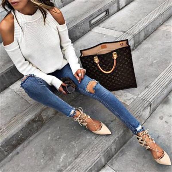 women strapless pullover sweater fashion trend long sleeve round neck ladies designer female autumn new casual loose white sweater, White;black
women strapless pullover sweater fashion trend long sleeve round neck ladies designer female autumn new casual loose white sweater, White;black