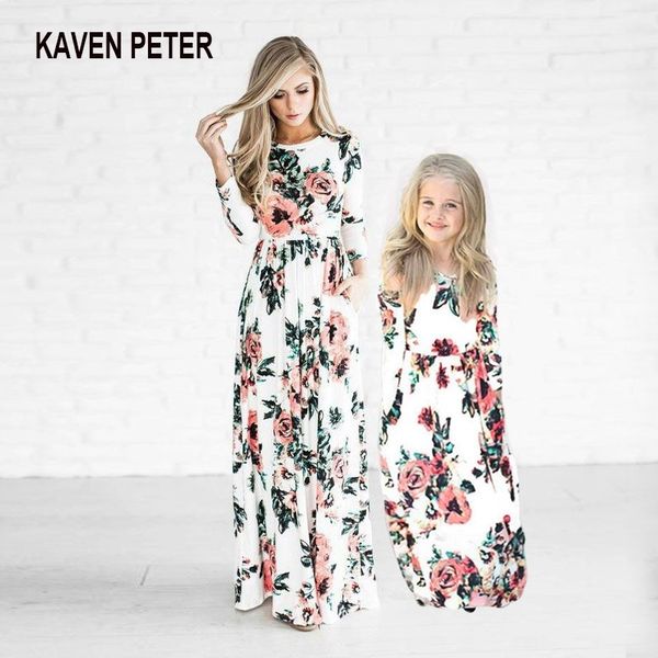 parent-child long dress floral printed mother-daughter dress nine-sleeve long skirt family clothes y200713, Blue
parent-child long dress floral printed mother-daughter dress nine-sleeve long skirt family clothes y200713, Blue
