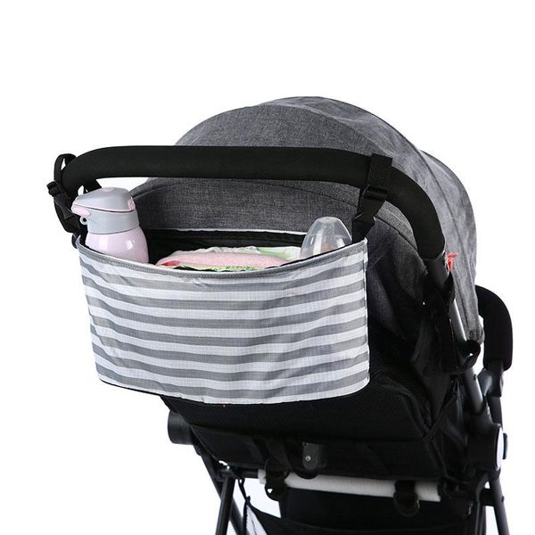 Baby Infant Diaper Bag Maternity Stripnappy Hanging Bag Cup Holder For Portable Pram Cart Mummy Carriage