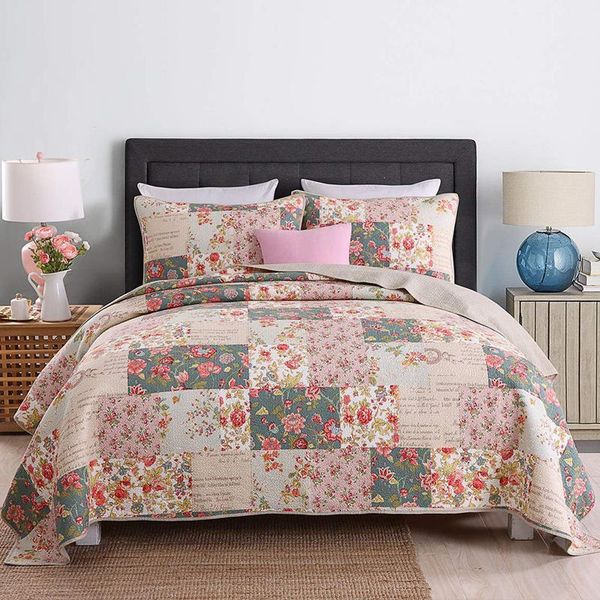 comforters & sets egyptian cotton quilt set countryside floral pattern quilted bedspread 3 pieces coverlet queen size bed cover1
comforters & sets egyptian cotton quilt set countryside floral pattern quilted bedspread 3 pieces coverlet queen size bed cover1