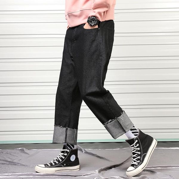 men's jeans nice spring and autumn youth men solid color loose straight fashion casual nine pants black / blue -3xl
men's jeans nice spring and autumn youth men solid color loose straight fashion casual nine pants black / blue -3xl