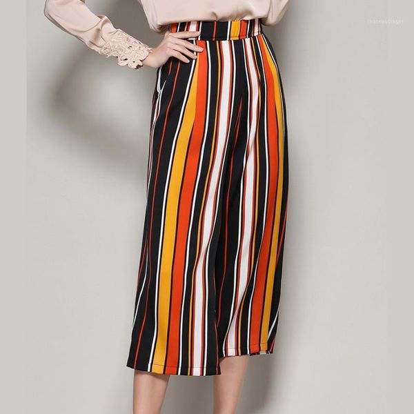 women wide leg pants 100% silk striped print waisted long pants new fashion office lady spring summer trousers1, Black;white
women wide leg pants 100% silk striped print waisted long pants new fashion office lady spring summer trousers1, Black;white