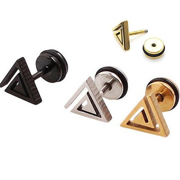 stud cool kpop dna korean punk style earrings for men women titanium steel triangle statement jewelry piercing ear, Golden;silver
stud cool kpop dna korean punk style earrings for men women titanium steel triangle statement jewelry piercing ear, Golden;silver