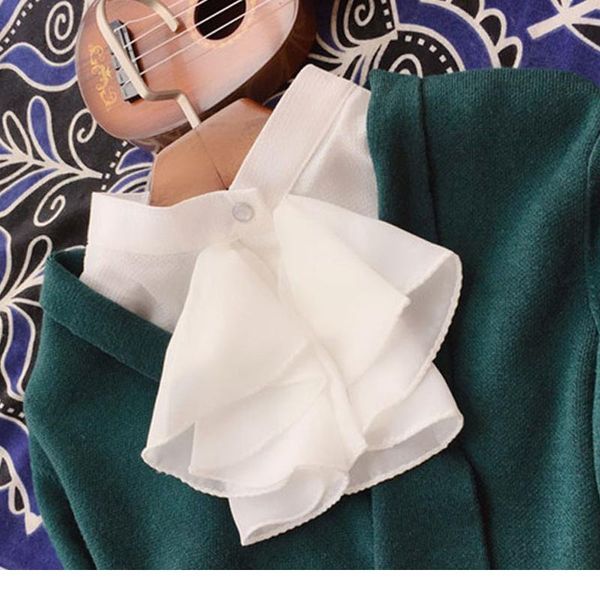 white chiffon false collar shirts woman front ruffle fake collar detachable collars for women sweater nep kraagje ha qyljqu, Blue;red
white chiffon false collar shirts woman front ruffle fake collar detachable collars for women sweater nep kraagje ha qyljqu, Blue;red