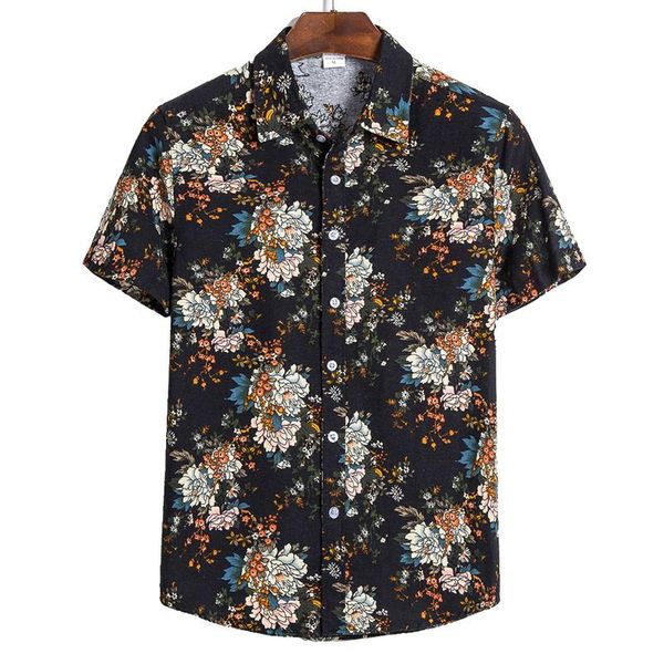 2021 men shirts short sleeve printed casual blouse hawaiian shirt male summer geometric plus size shirts, White;black
2021 men shirts short sleeve printed casual blouse hawaiian shirt male summer geometric plus size shirts, White;black