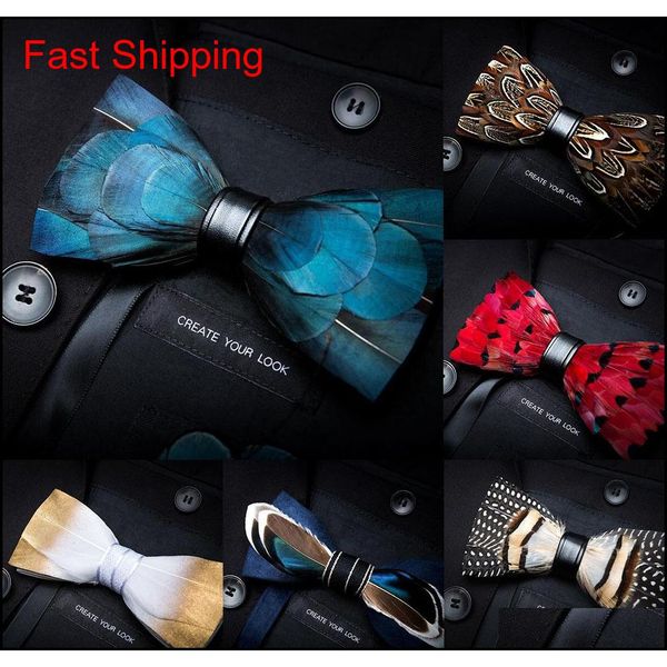 new fashion mens handmade feather and leather bow tie pre-tied bowtie for wedding party with gift box upgmd, Black;gray
new fashion mens handmade feather and leather bow tie pre-tied bowtie for wedding party with gift box upgmd, Black;gray