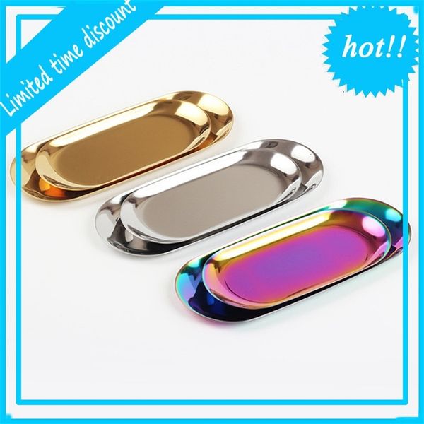 chic metal dessert plate storage colored stainless steel oval towel tray popular product decoration
chic metal dessert plate storage colored stainless steel oval towel tray popular product decoration