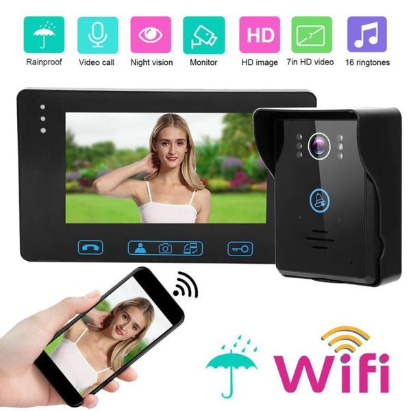 doorbells video doorbell wired wifi 7in hd display remote app visual ir night vision intercom rainproof 110-240v
doorbells video doorbell wired wifi 7in hd display remote app visual ir night vision intercom rainproof 110-240v