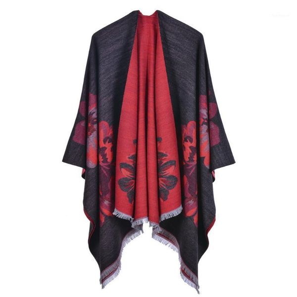 women's double-sided jacquard shawl capes outdoor warm ponchos girls ski neck warmer wraps1, Blue;gray
women's double-sided jacquard shawl capes outdoor warm ponchos girls ski neck warmer wraps1, Blue;gray