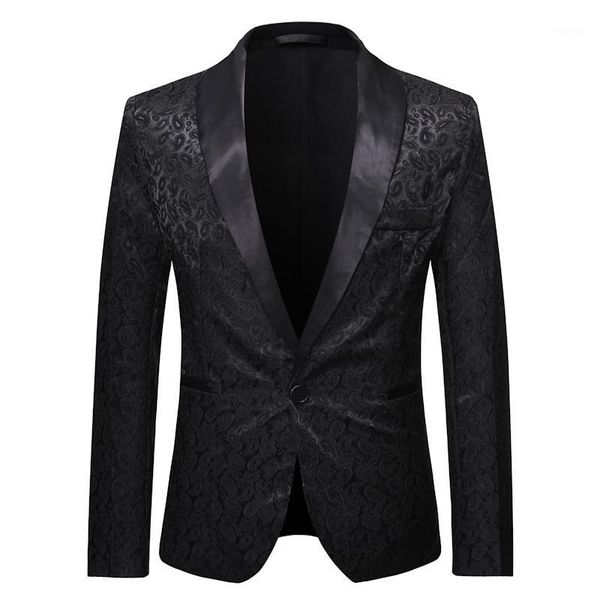 men's black paisley floral blazer slim fit dinner tuxedo prom wedding party suit jacket men one button shawl lapel blazers male1, White;black
men's black paisley floral blazer slim fit dinner tuxedo prom wedding party suit jacket men one button shawl lapel blazers male1, White;black