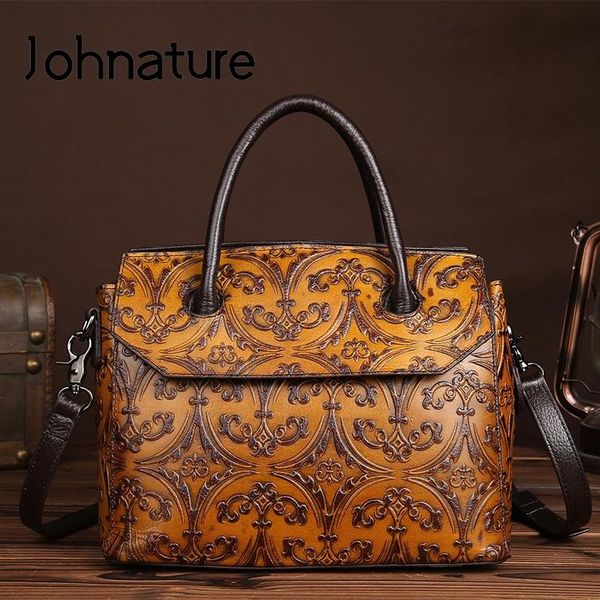 johnature 2020 new handmade vintage genuine leather floral embossing cowhide women bag casual tote shoulder&crossbody handbags
johnature 2020 new handmade vintage genuine leather floral embossing cowhide women bag casual tote shoulder&crossbody handbags