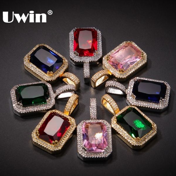 uwin iced cubic zirconia pink/blue/green/red square gem pendant necklace for men hiphop jewelry q1113, Silver
uwin iced cubic zirconia pink/blue/green/red square gem pendant necklace for men hiphop jewelry q1113, Silver