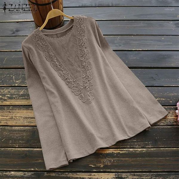 s 5xl 2020 spring lace patchwork blouse zanzea vintage solid tunic women long sleeve shirts blusas chemise female robe plus1, White
s 5xl 2020 spring lace patchwork blouse zanzea vintage solid tunic women long sleeve shirts blusas chemise female robe plus1, White